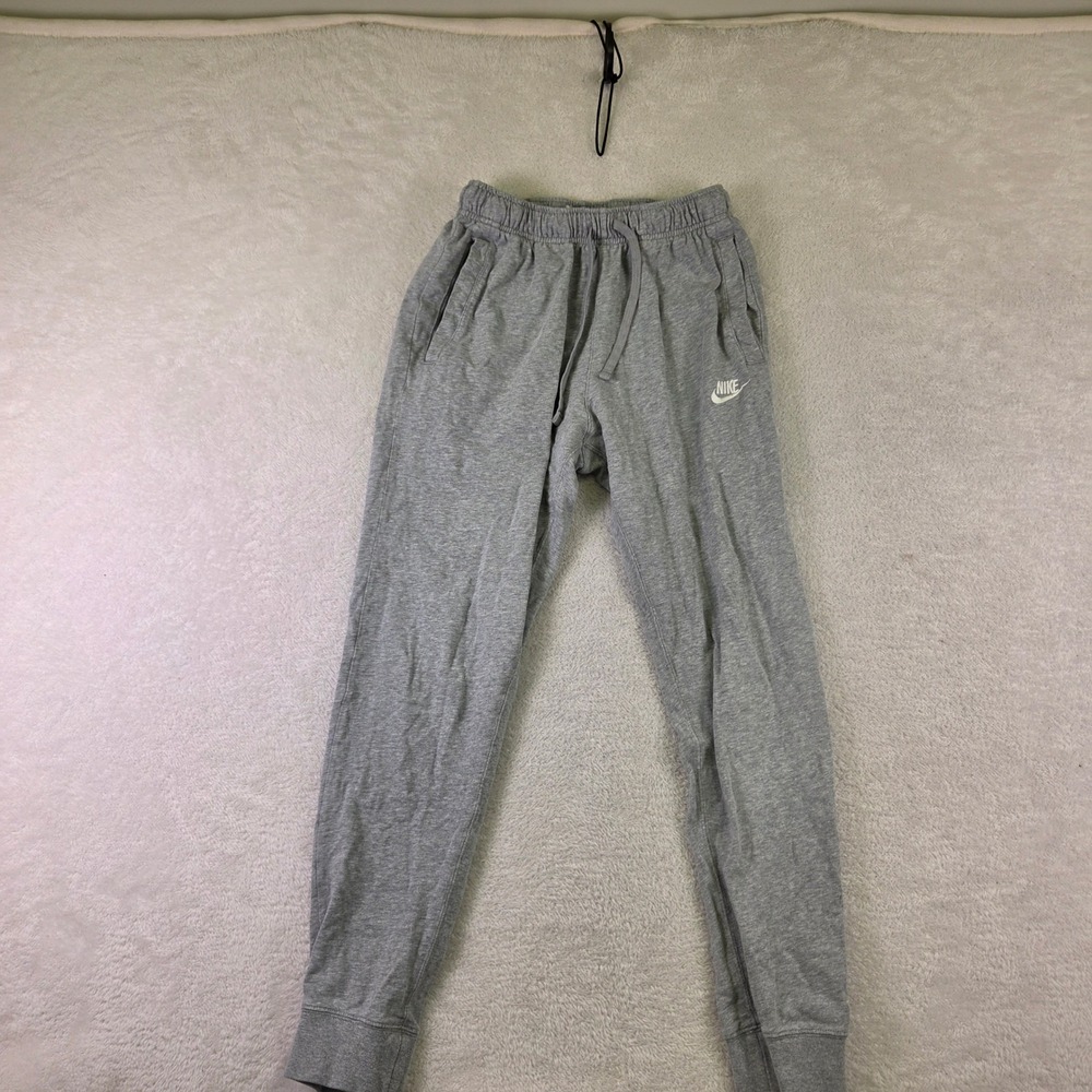 Nike Mens Sportswear Joggers Grey Heather Tapered Sweatpants Small 4100